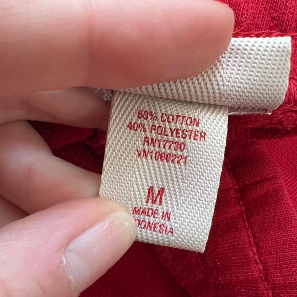 Vintage red drawstring joggers classic - Picture 8 of 8